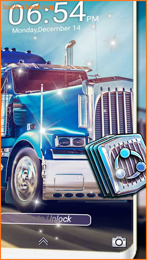 Blue Truck Launcher Theme screenshot