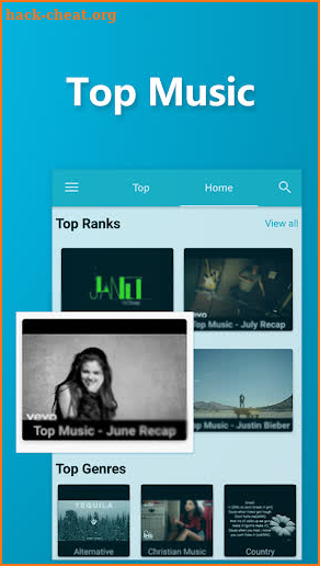 Blue Tunes - Wonderful Music & Music Videos App screenshot