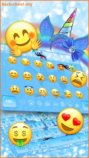 Blue Unicorn keyboard screenshot