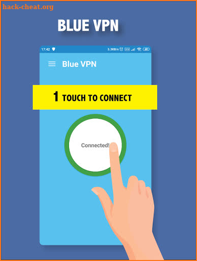 Blue VPN - Fast Free Secure unlimited VPN screenshot