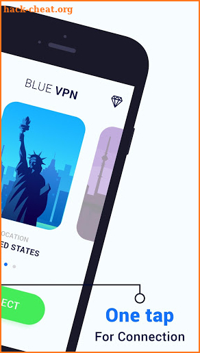 blue connect vpn through internet