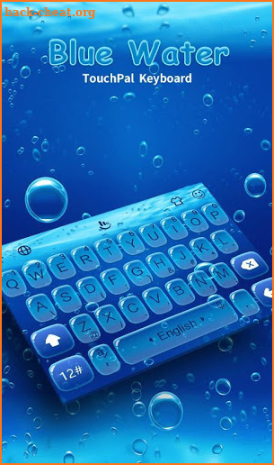 Blue Water Keyboard Theme screenshot