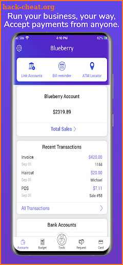 Blueberry - Payments for Self-Employers screenshot