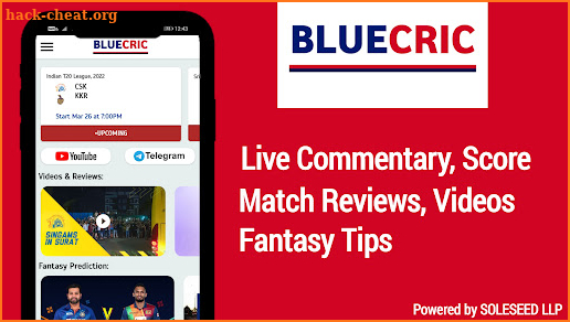 BLUECRIC: Commentary and Score screenshot