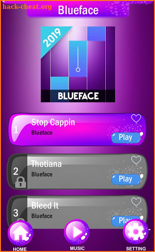 Blueface Piano Tiles 2019 screenshot