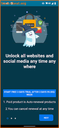 BlueGhostly VPN - Free & Secure Protection screenshot