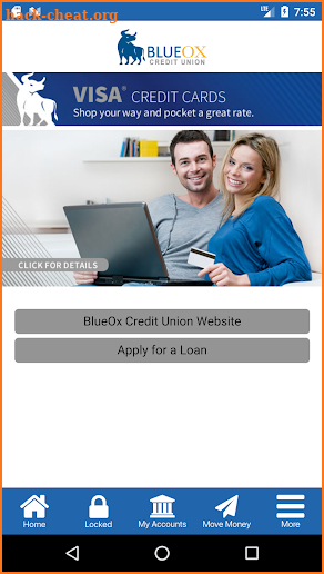 BlueOx Credit Union screenshot