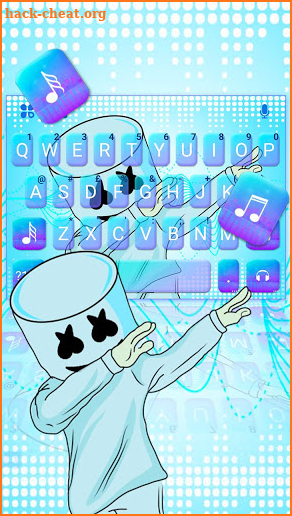 Blues Dj Cool Man Keyboard Theme screenshot