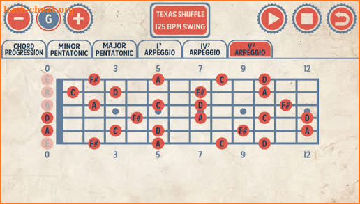 Blues Guitar Jam Tracks screenshot