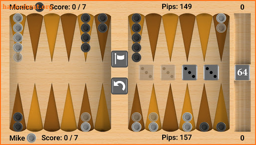 Bluetooth Backgammon screenshot