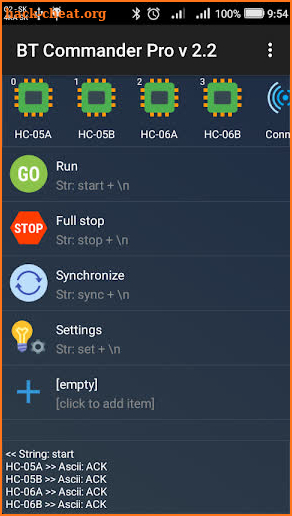 Bluetooth Commander Pro screenshot