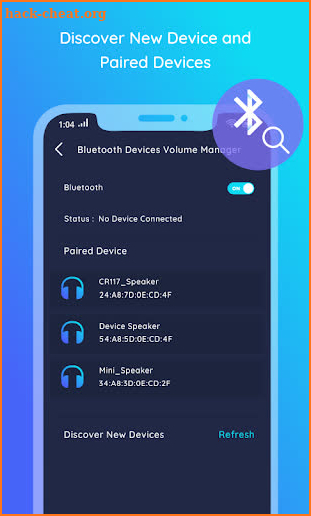 Bluetooth Devices Volume Manager screenshot