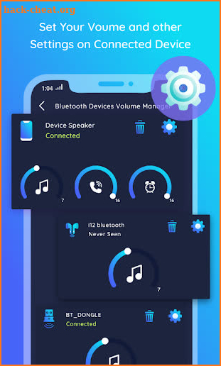 Bluetooth Devices Volume Manager screenshot