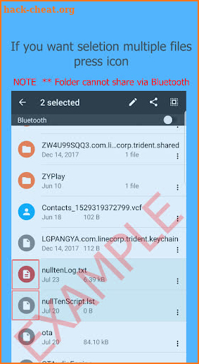 Bluetooth Files Transfer screenshot