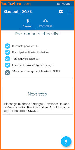 Bluetooth GNSS - GPS, Galileo, GLONASS and BeiDou screenshot