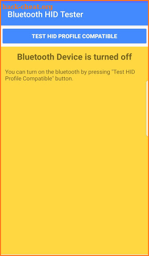 Bluetooth HID Profile Tester screenshot