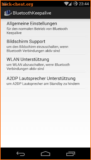 Bluetooth Keepalive screenshot