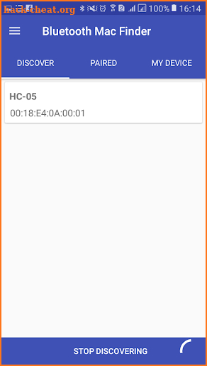 Bluetooth Mac Address Finder screenshot