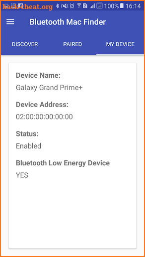 Bluetooth Mac Address Finder screenshot