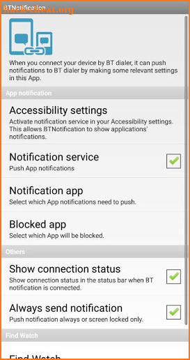 Bluetooth Notification screenshot