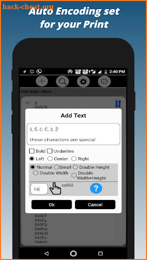 Bluetooth Print screenshot