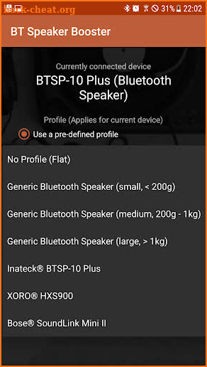 Bluetooth Speaker Booster screenshot