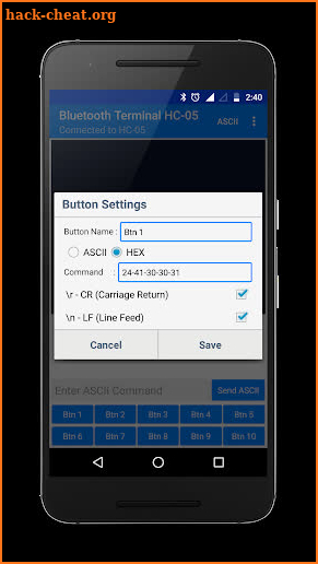 Bluetooth Terminal HC-05 screenshot