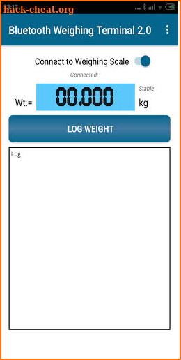Bluetooth Weighing Scale Terminal 2.0 screenshot