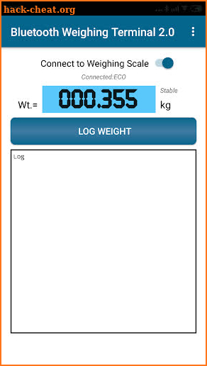 Bluetooth Weighing Scale Terminal 2.0 screenshot