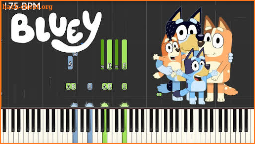 Bluey & Bingo Piano Magic Game screenshot