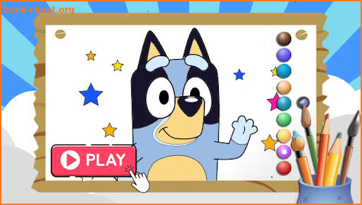Bluey Coloring Book Game screenshot