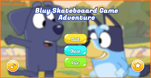 Bluey Game Skateboard adventur screenshot