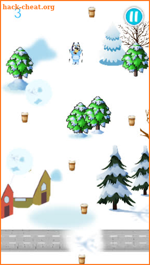 bluey ski adventure game screenshot