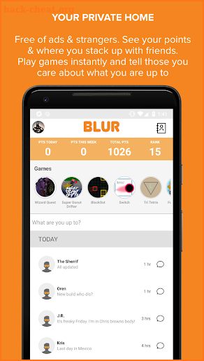 BLUR: Messaging Powered Up screenshot