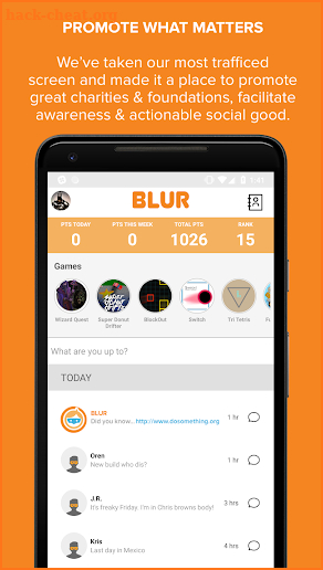 BLUR: Messaging Powered Up screenshot