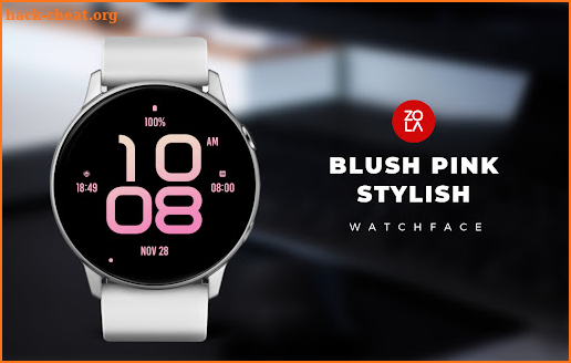 Blush Pink Stylish Watch Face screenshot