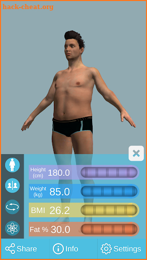 BMI 3D - Body Mass Index in 3D screenshot