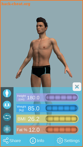 BMI 3D - Body Mass Index in 3D screenshot