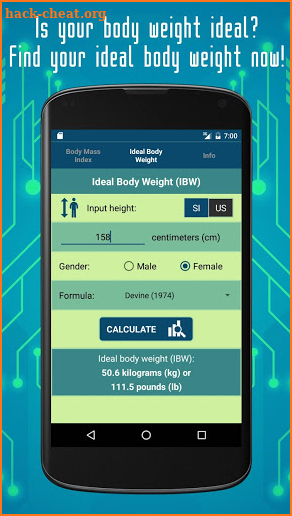BMI Calculator App: Body Mass Index & Ideal Body screenshot