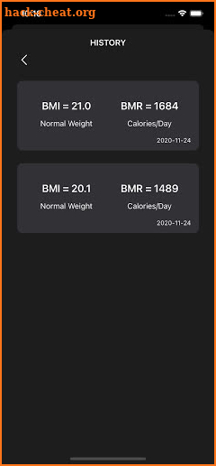 BMI Calculator + BMR screenshot