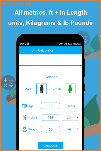 BMI Calculator Free Ideal Weight 30 Days Meal Plan screenshot