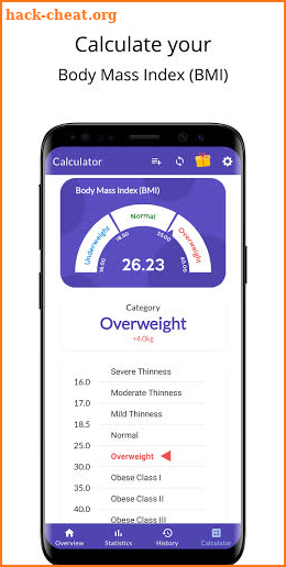 BMI Calculator with Weight Tra screenshot
