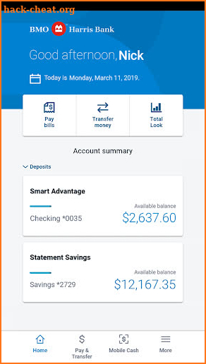 BMO Digital Banking screenshot