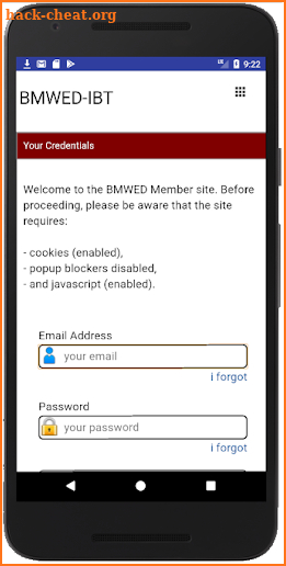 BMWED Members screenshot