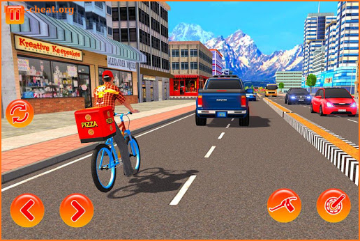 BMX Bicycle Pizza Delivery Boy 2019 screenshot