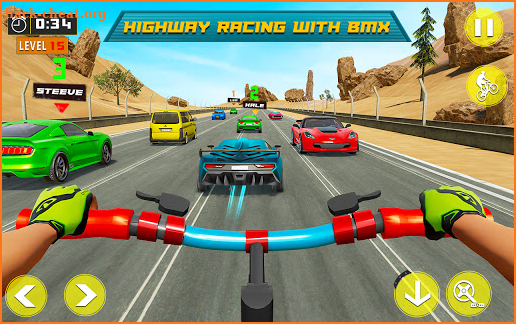 BMX Bicycle Rider - PvP Race: Cycle racing games screenshot