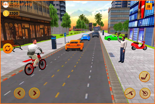 BMX Bicycle Taxi Driving: City Transport screenshot