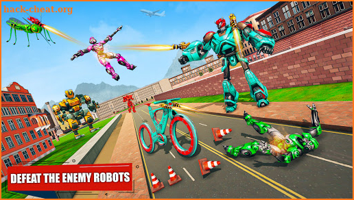 BMX Robot Transform Mosquito: Robot BMX Games screenshot