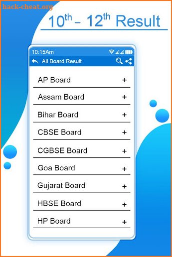 Board Exam Results 2019, 10th & 12th Class Results screenshot