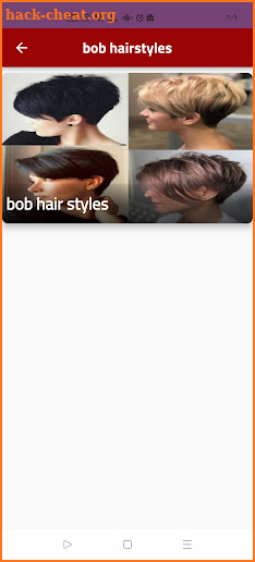 bob hairstyles screenshot